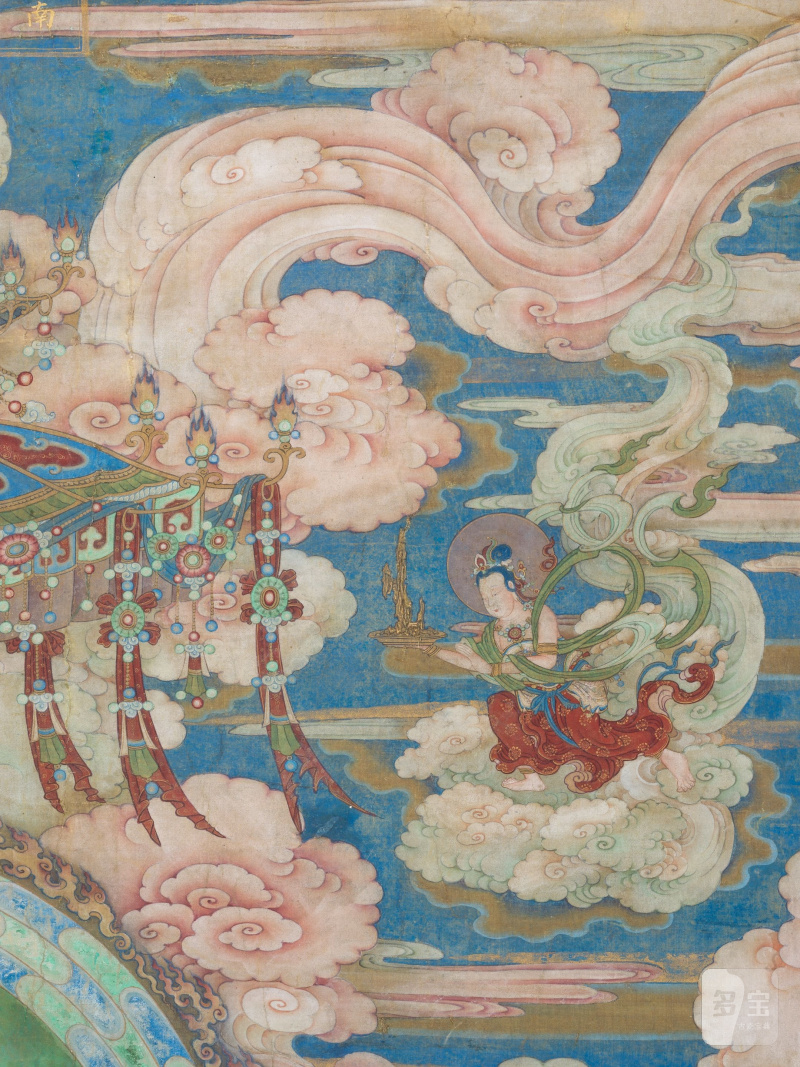 IMPORTANTE ET TRÈS GRANDE PEINTURE REPRÉSENTANT LE BOUDDHA SHAKYAMUNI - 图16
